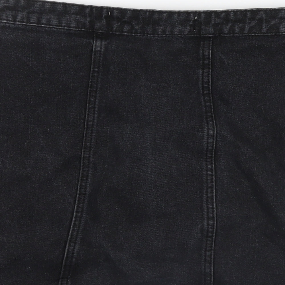 Denim Co. Womens Black Denim Straight & Pencil Skirt Size 8