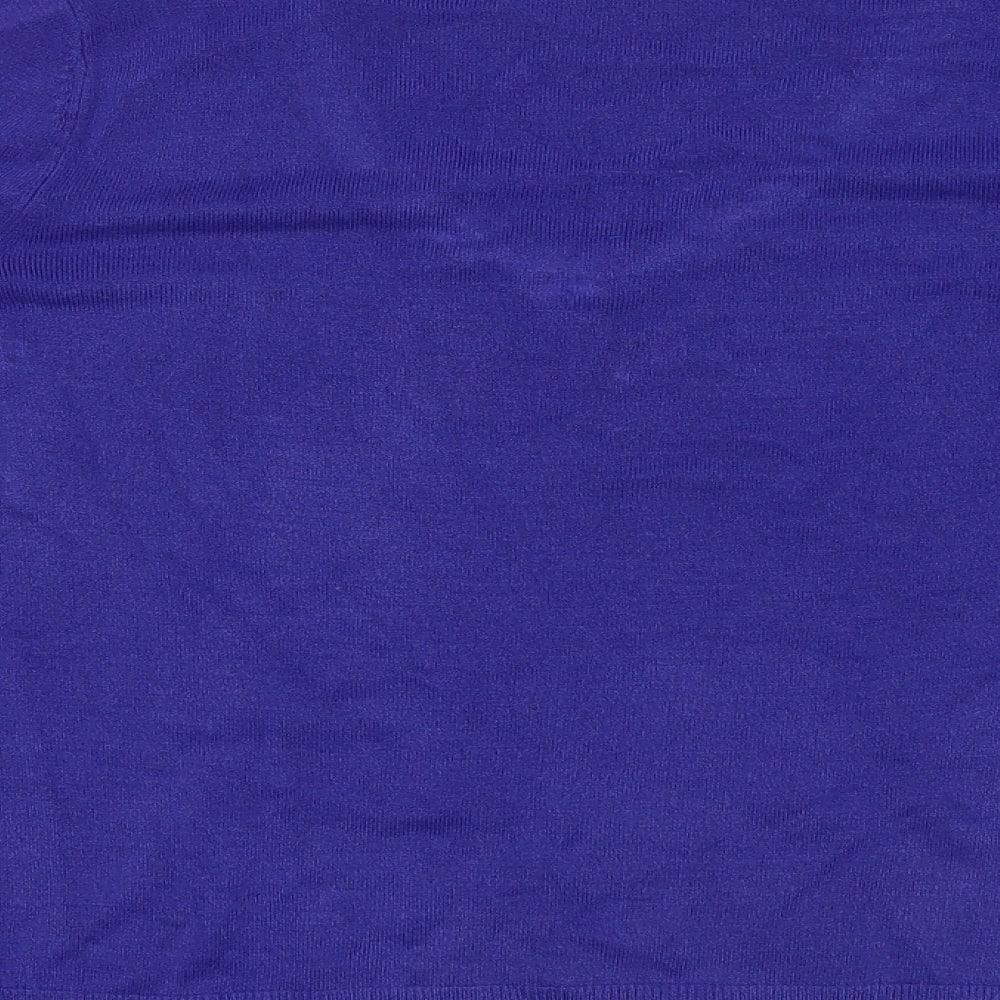 F&F Womens Blue Knit Pullover Jumper Size 14