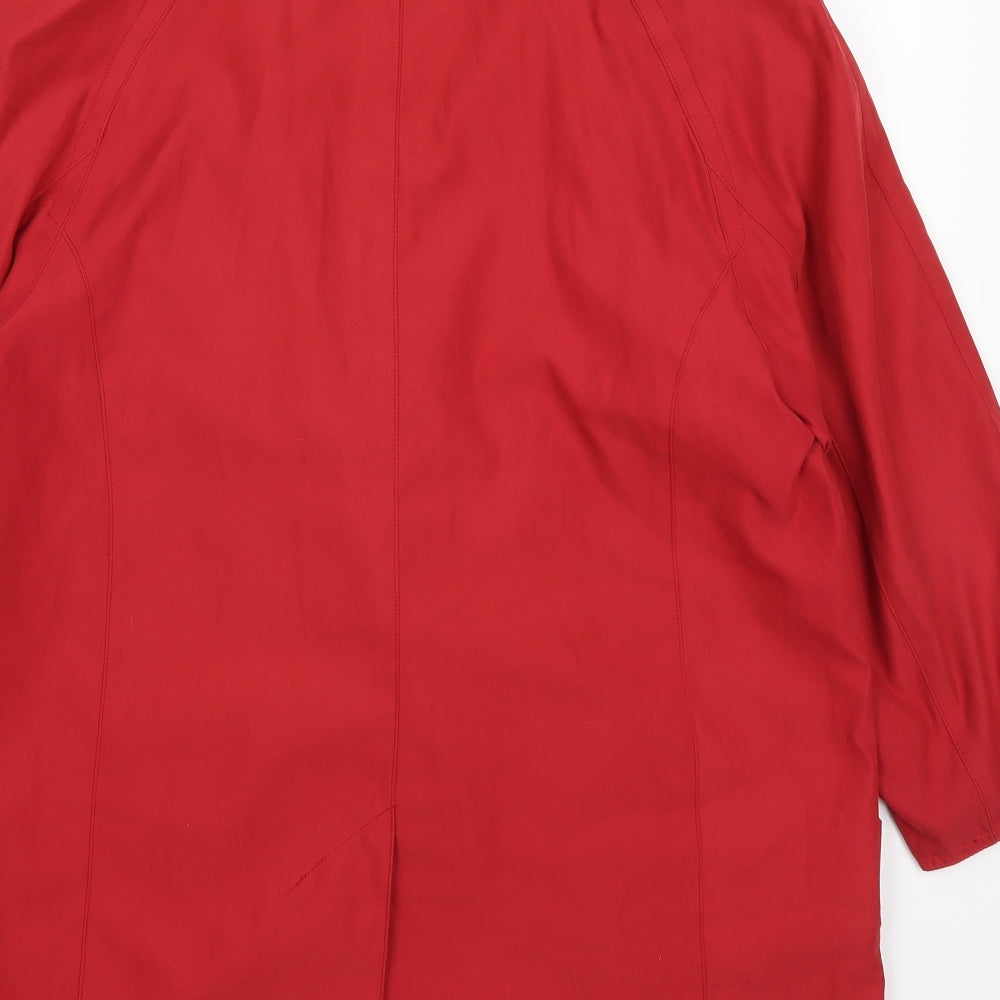 Four Seasons Womens Red Overcoat Coat Size S