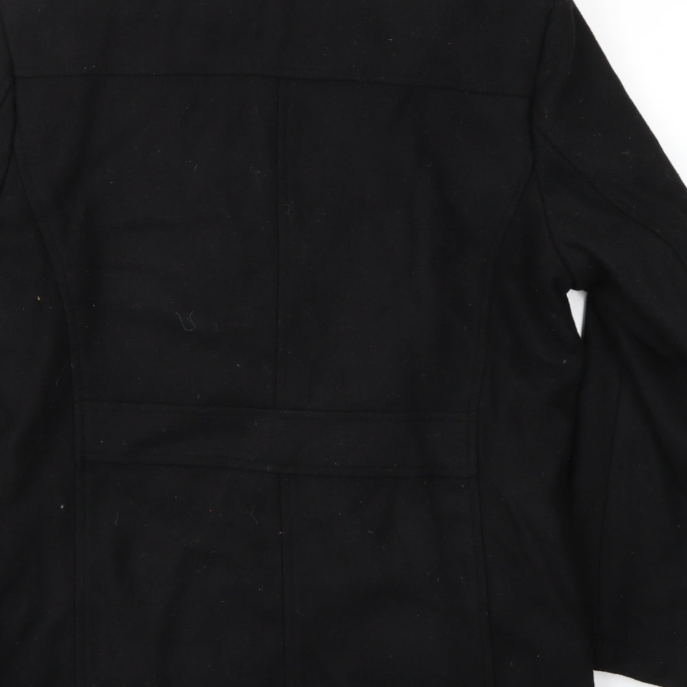 Preworn Womens Black Jacket Coat Size S