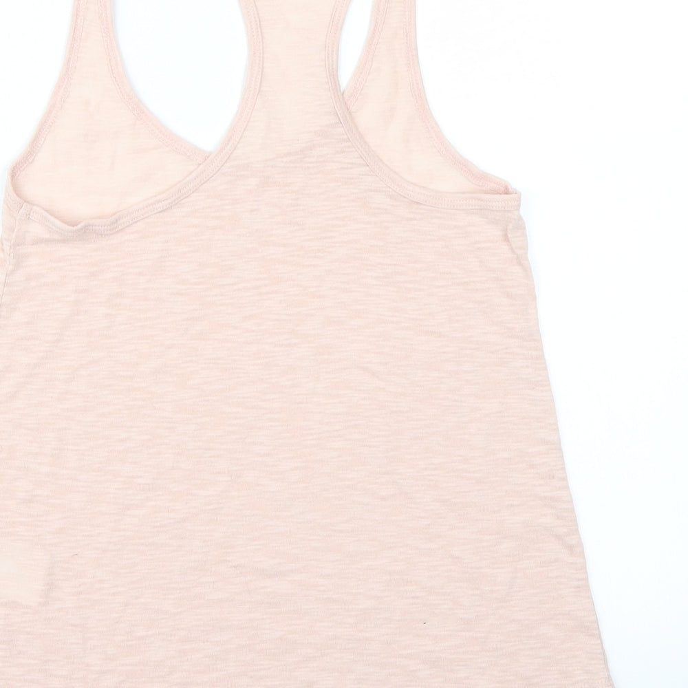 H&M Womens Pink Basic T-Shirt Size XS