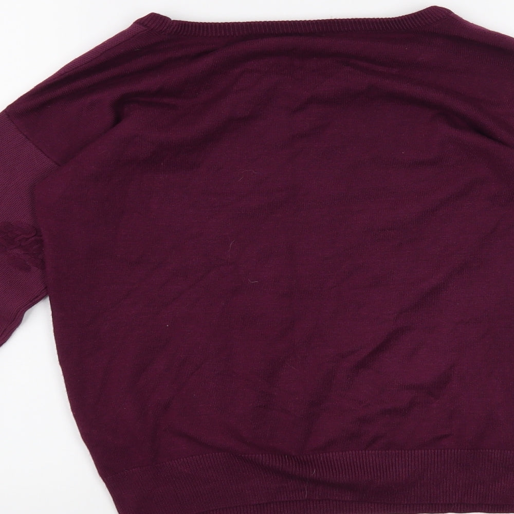 Dorothy Perkins Womens Purple Pullover Jumper Size 10