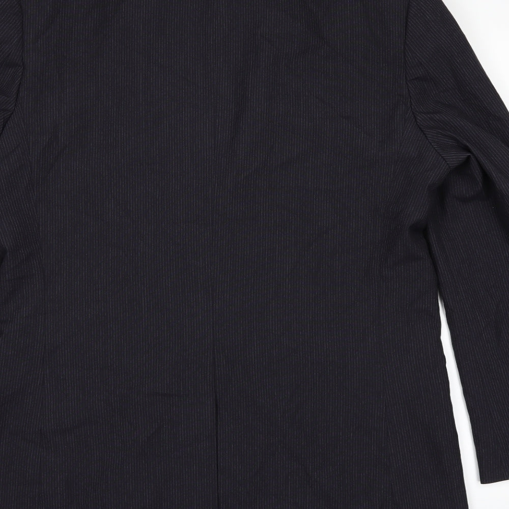 Brand and care label for F&F men’s black jacket suit jacket, size 40