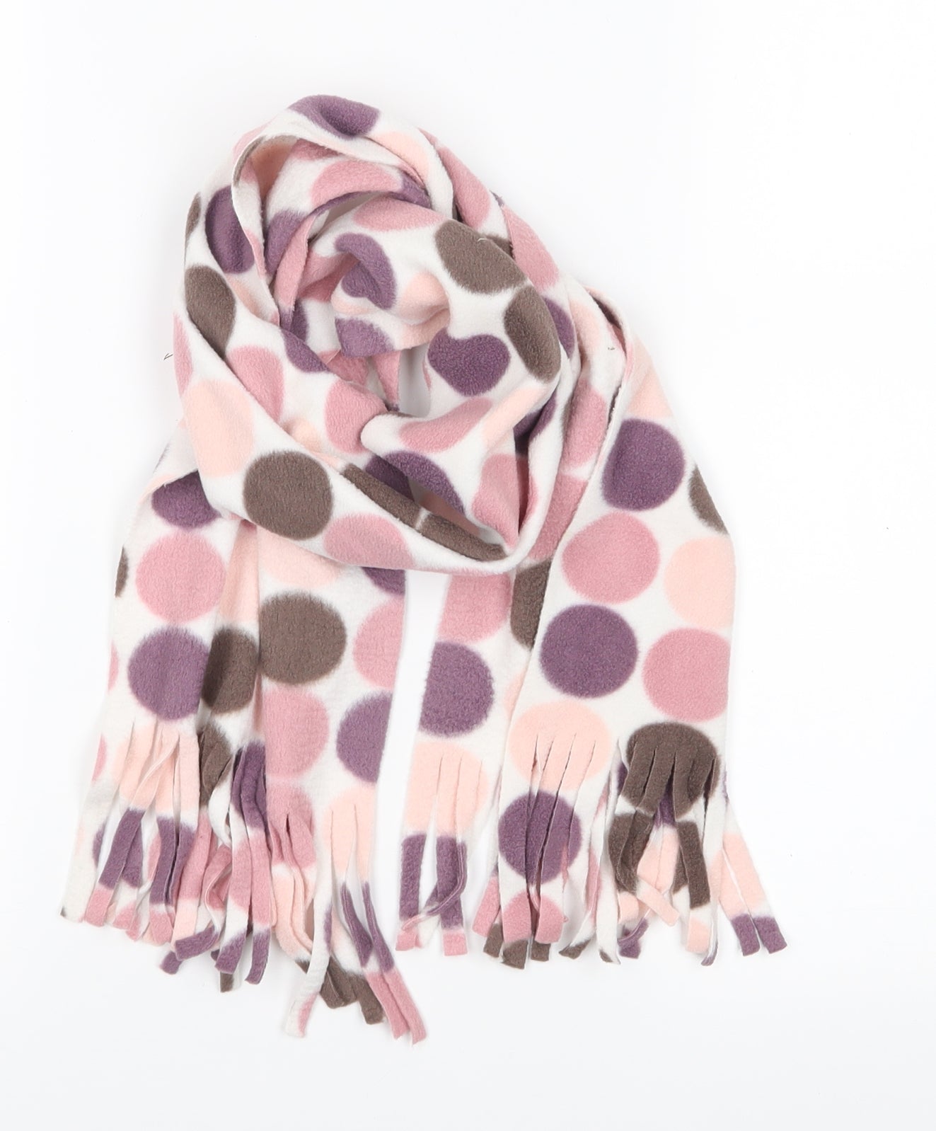 Preworn Womens Multicoloured Polka Dot Scarf