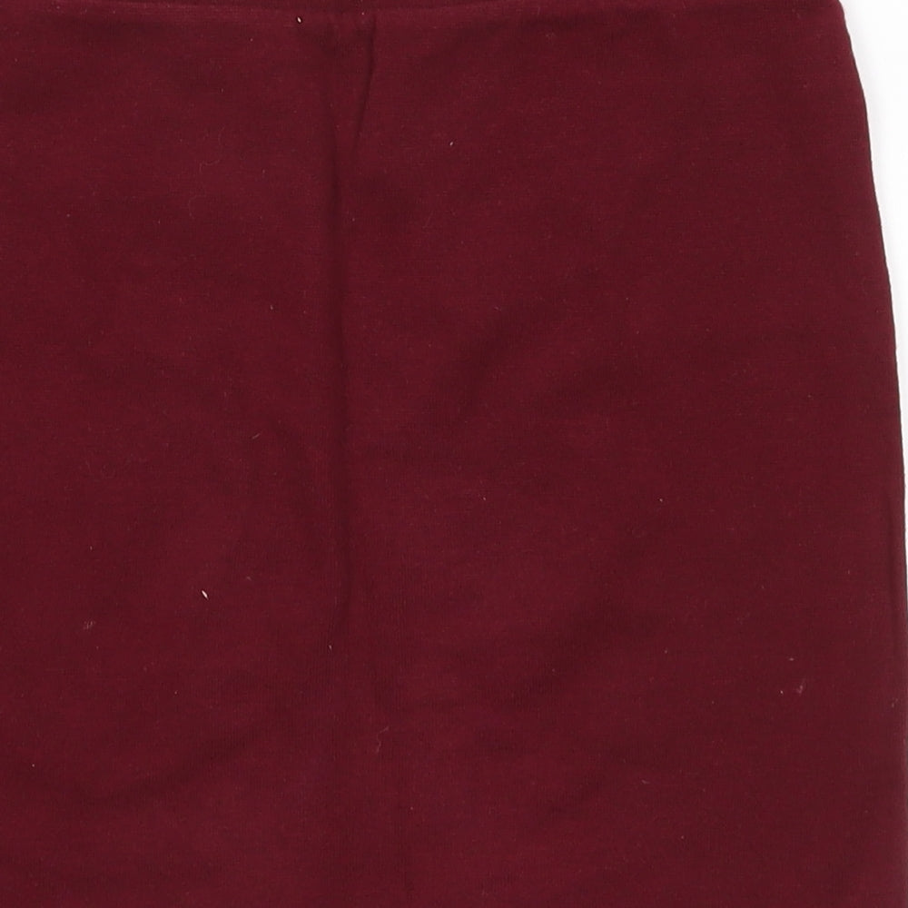 FOREVER 21 Womens Red A-Line Skirt Size S