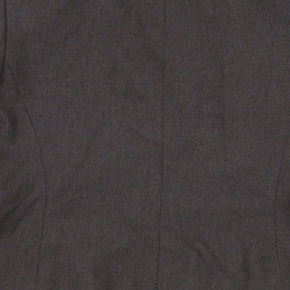 Minuet Womens Grey Jacket Blazer Size 10