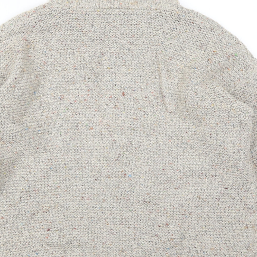 Anthology Womens Grey Henley Jumper Size 16