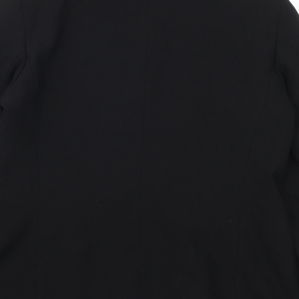 Preworn Womens Black Jacket Suit Jacket Size 10