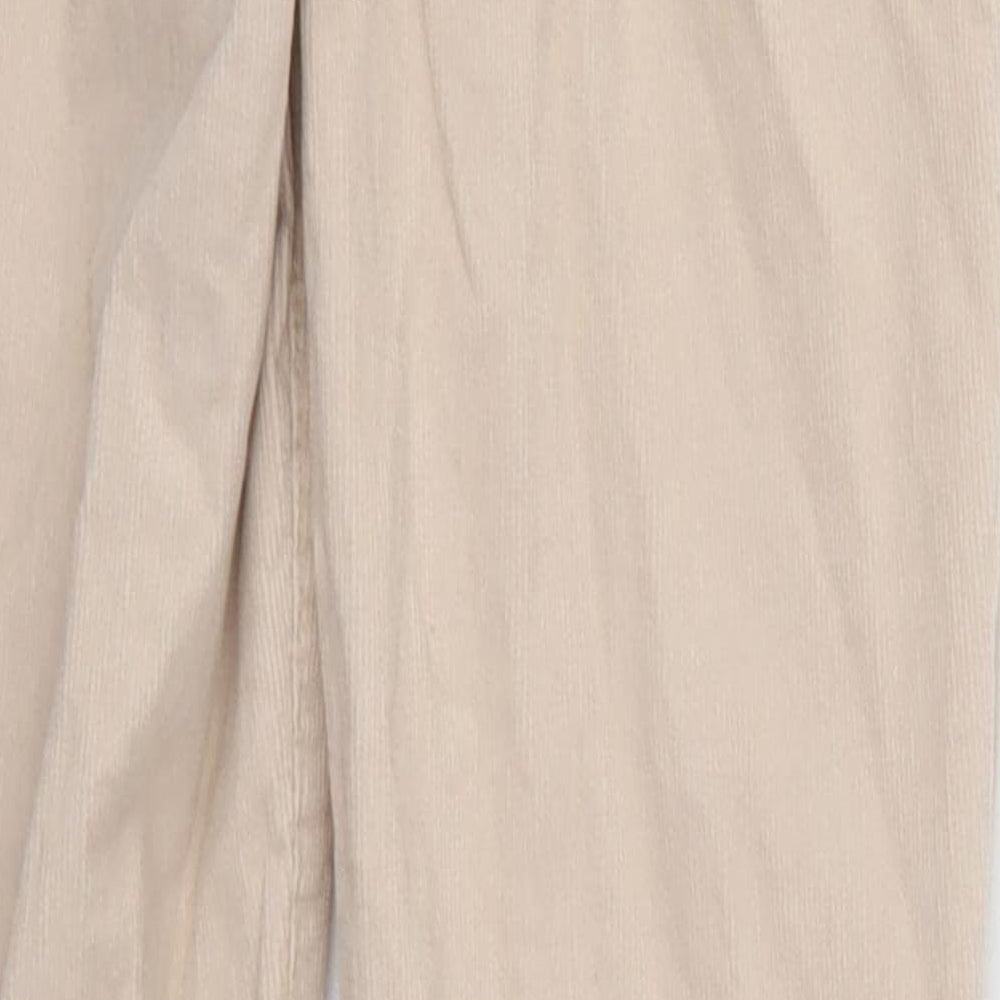 H&M Womens Pink Corduroy Trousers Size 6 L27 in