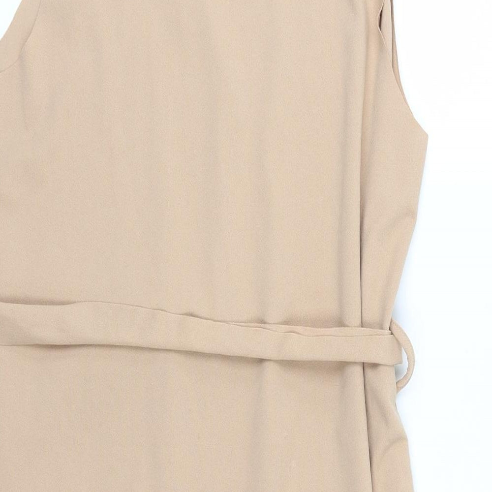 Boohoo Womens Beige Jacket Size S
