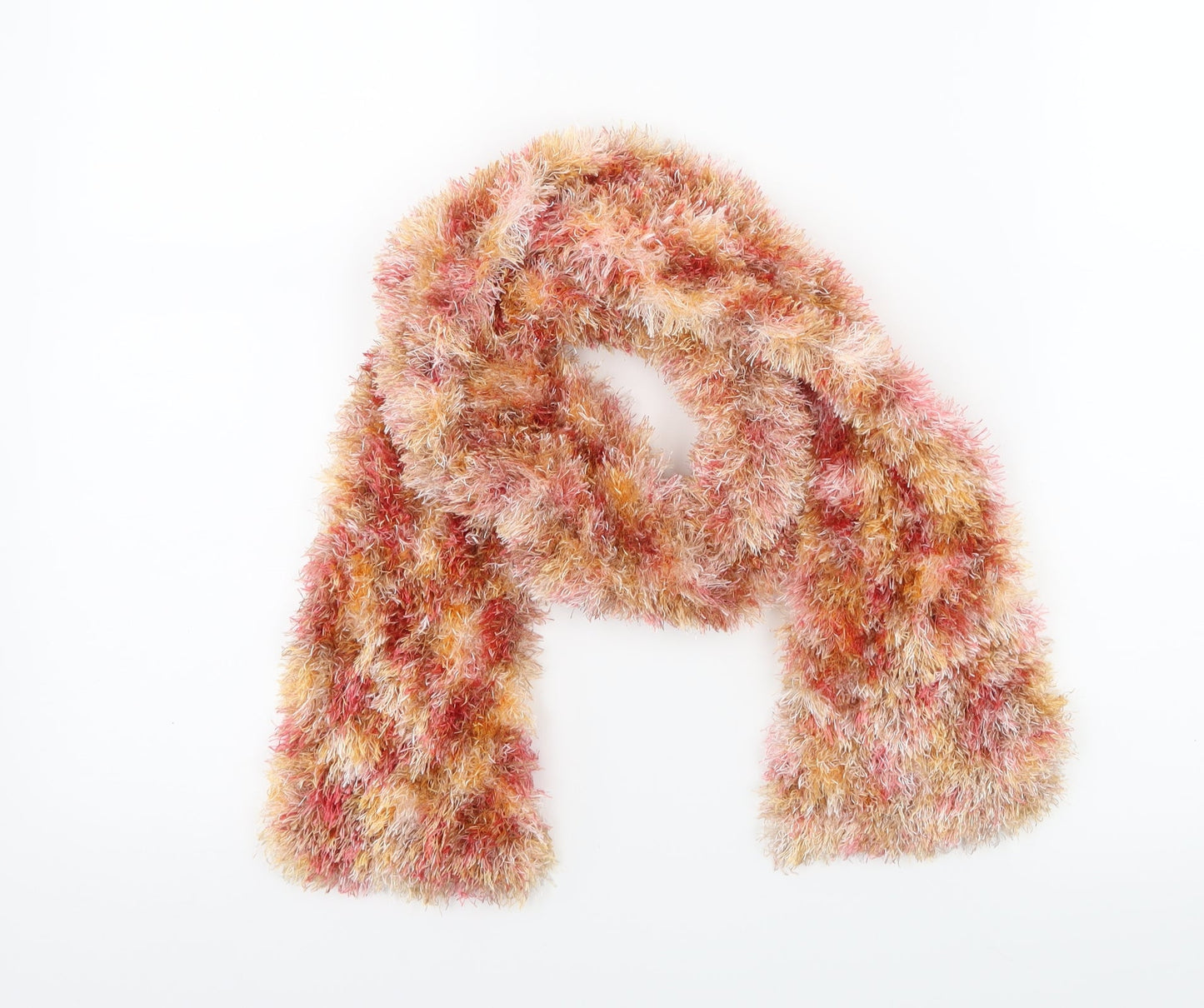 Preworn Womens Orange Scarf