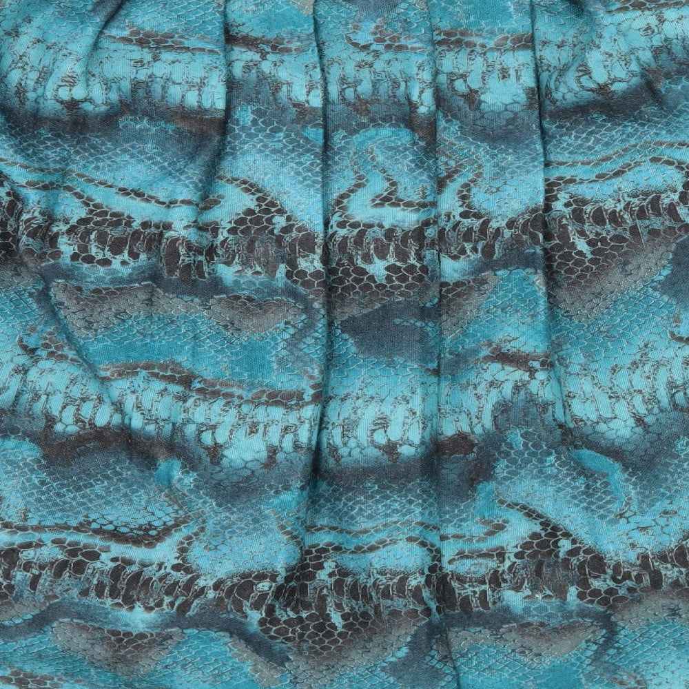 Rothmar Womens Blue Flare Skirt Size 36 in - Abstract Design