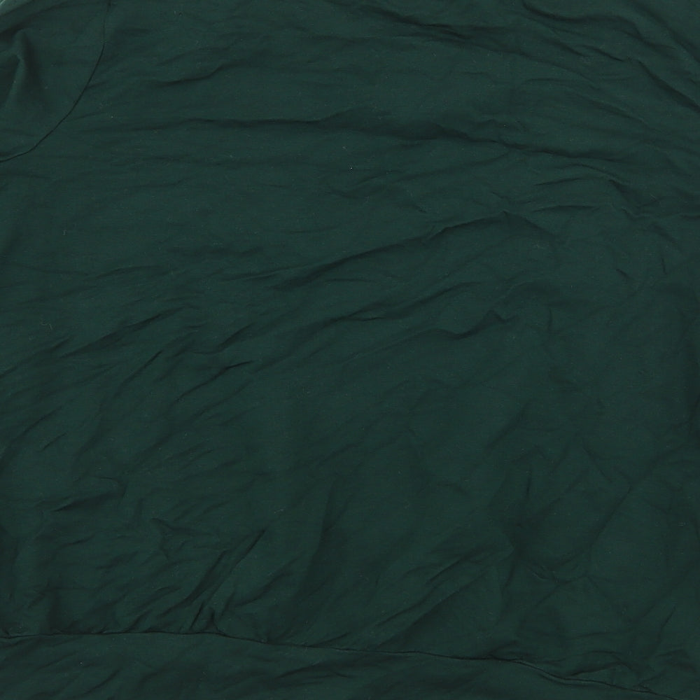 AnyBody Womens Green Jersey Pullover Sweatshirt Size M