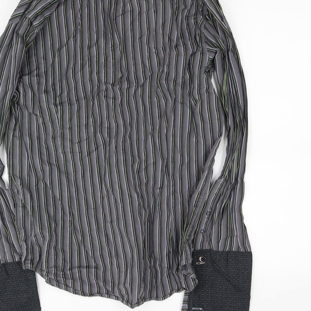 Burton Mens Grey Button-Up Size M
