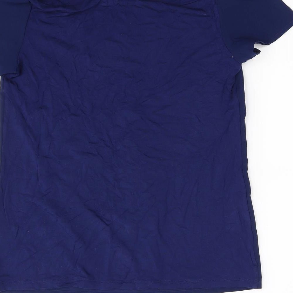 lands end Womens Blue Basic T-Shirt Size S