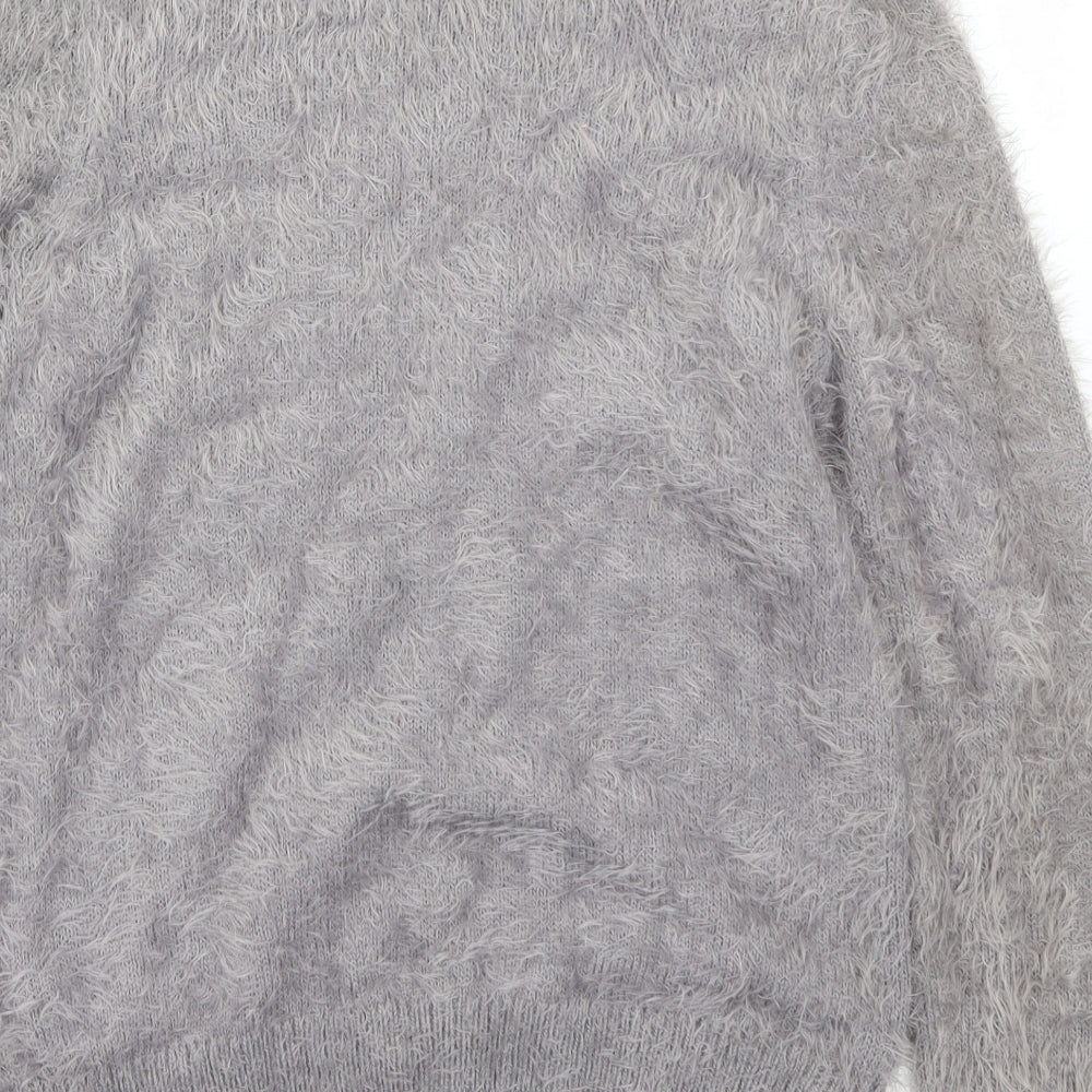 ESMARA Womens Grey Pullover Jumper Size S