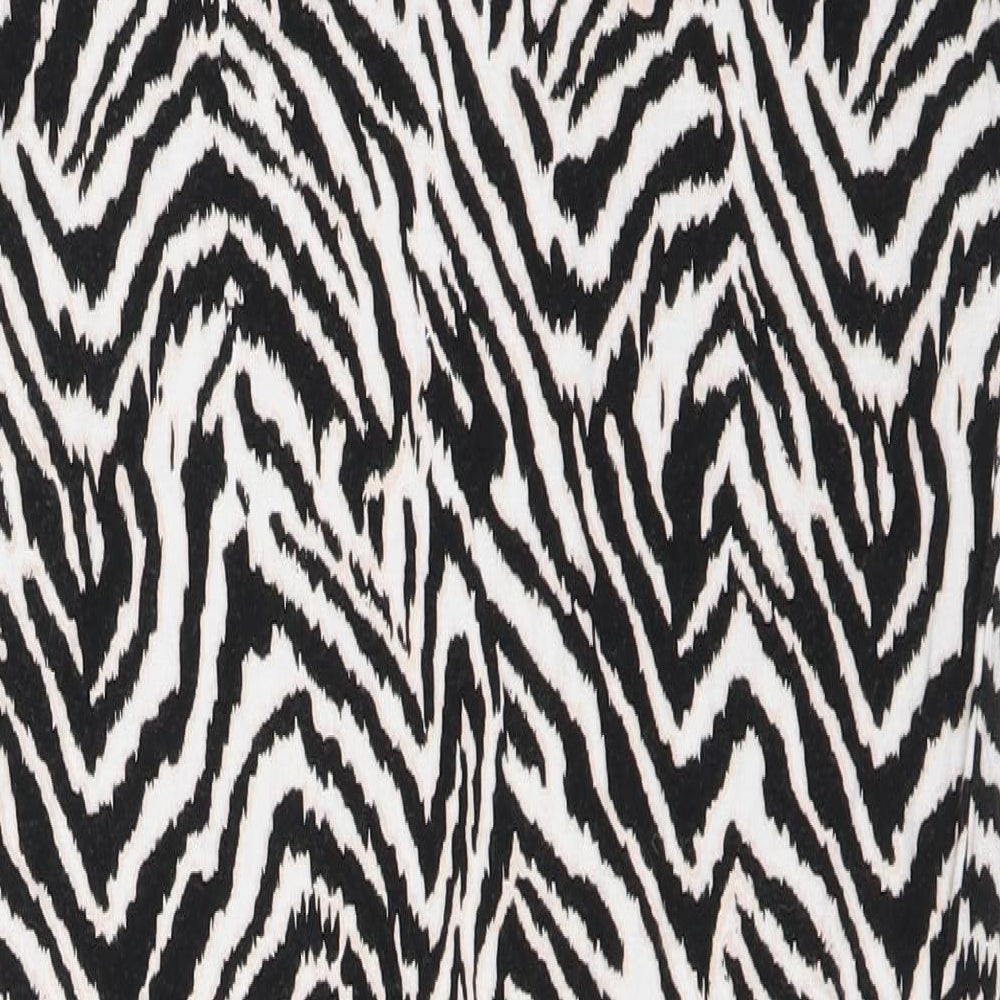 H&M Womens Multicoloured Animal Print Fit & Flare Size M