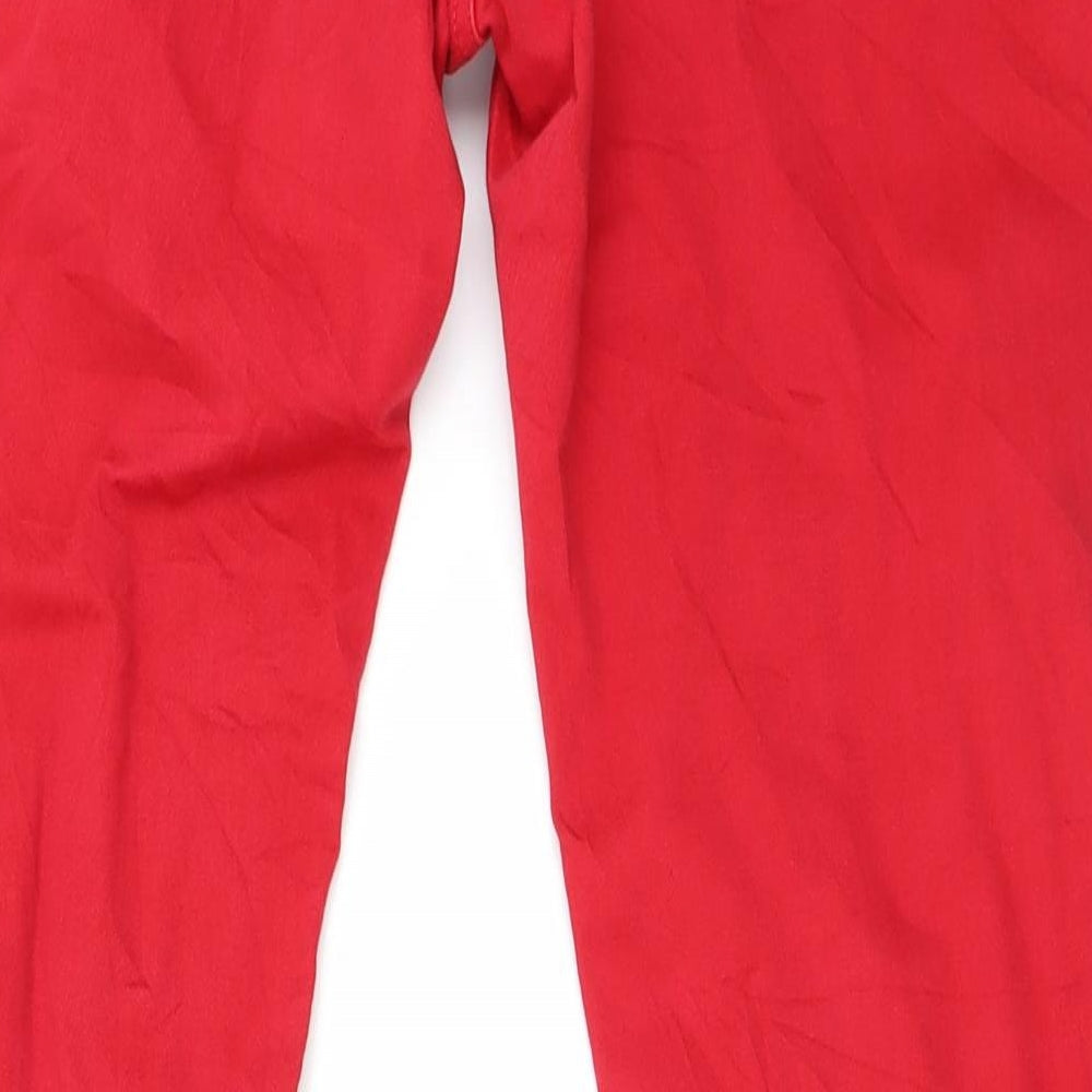 Mango Womens Red Straight Jeans Size 32 in L26 in