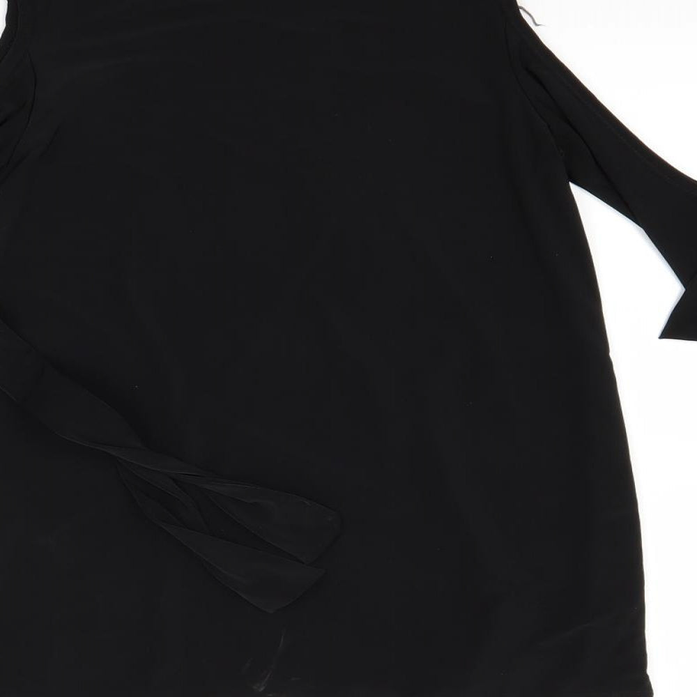 Look of the day Womens Black Basic Polo Size 8