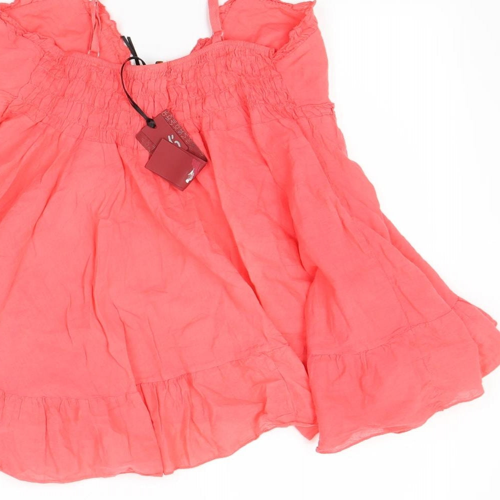 Mariasboutique Womens Red Camisole Blouse One Size