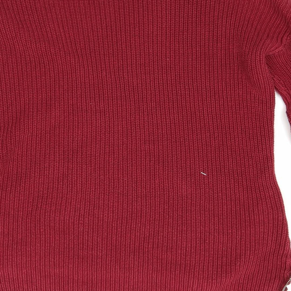 H&M Womens Red Pullover Jumper Size S