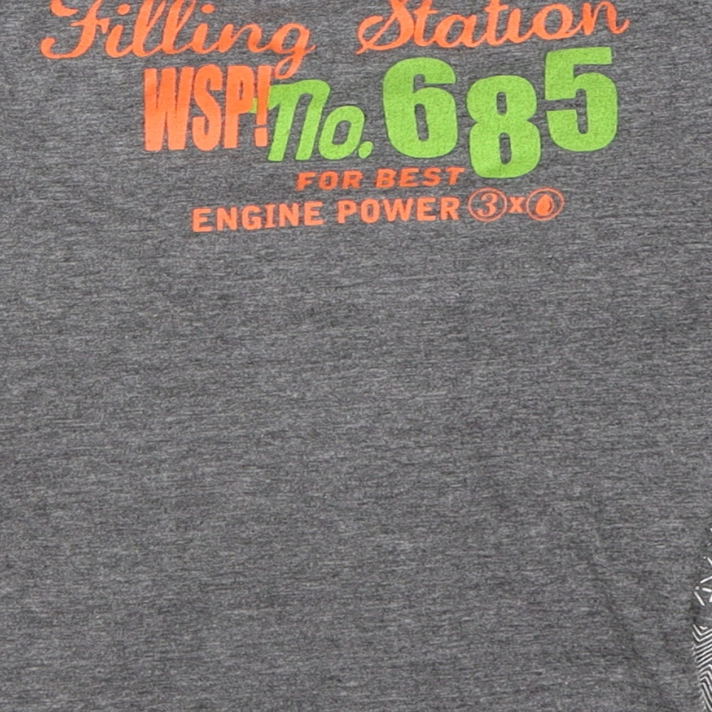 Preworn Boys Grey Basic T-Shirt Size 3 Years
