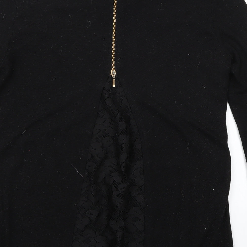 Dorothy Perkins Womens Black Basic T-Shirt Size 10