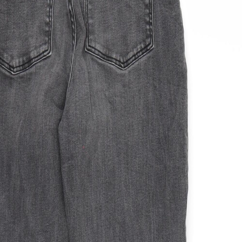 H&M Womens Black Straight Jeans Size 6 L25 in