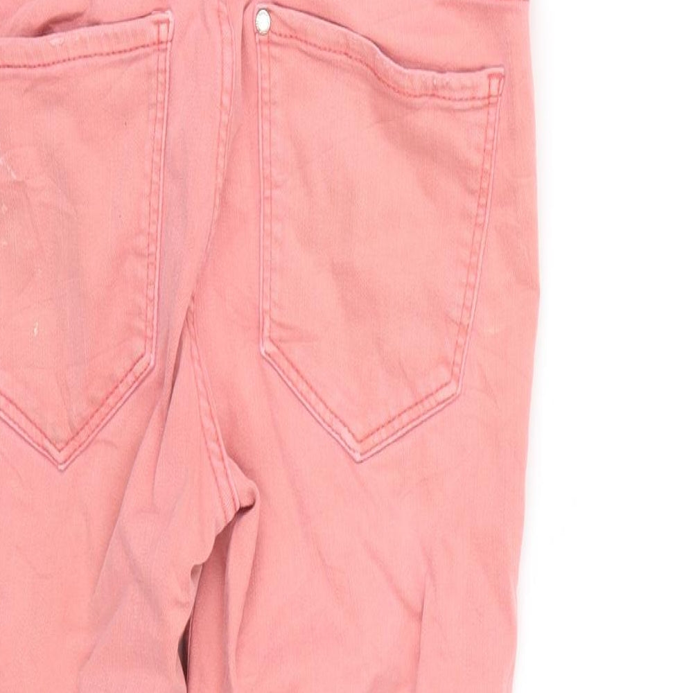 H&M Womens Pink Straight Jeans Size 6 L27 in