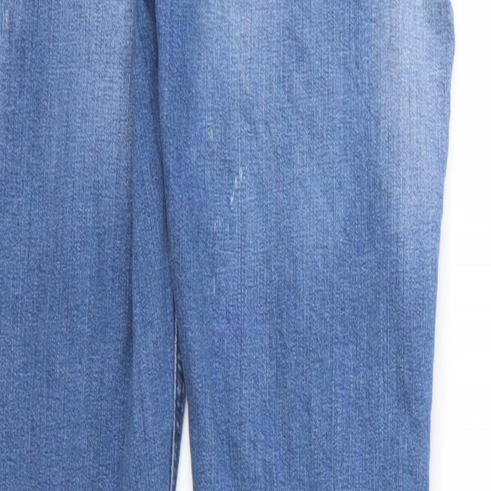 Denim & Co. Girls Blue Denim Skinny Jeans Size 13-14 Years - Distressed