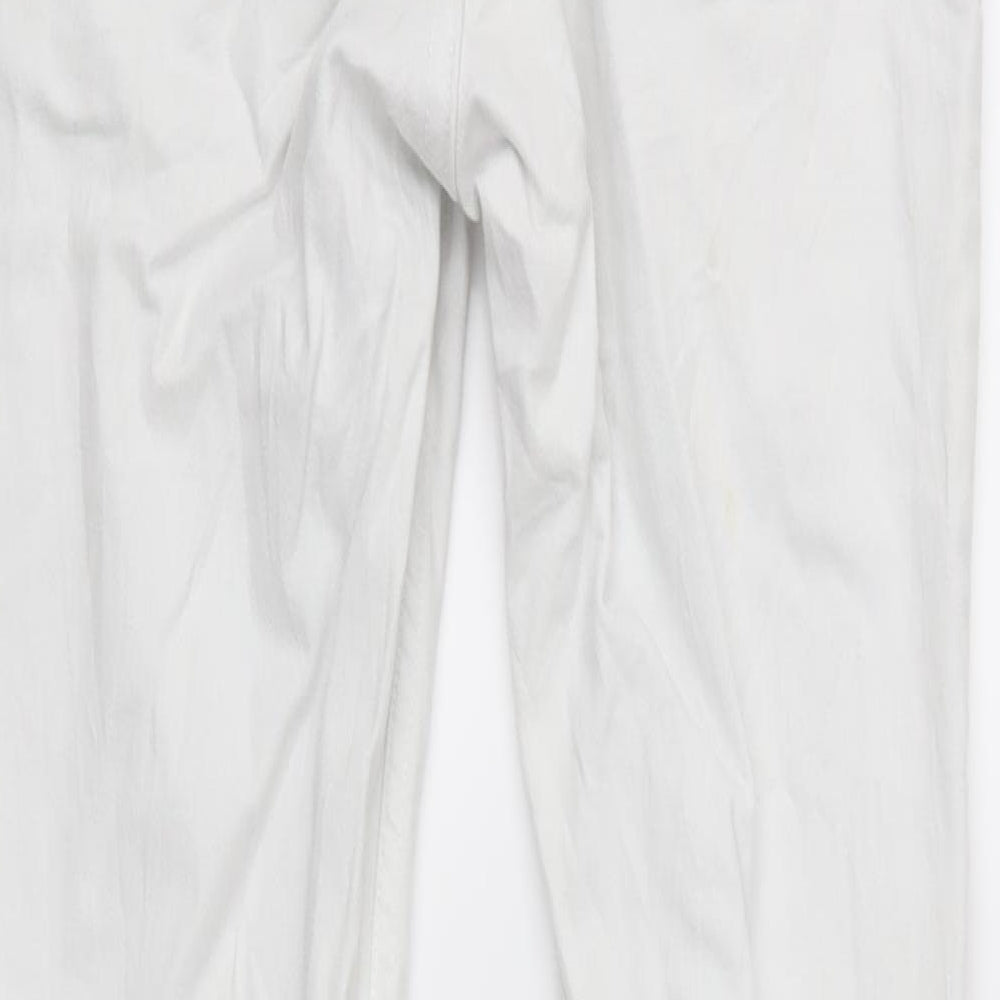 Divided Womens White Denim Skinny Jeans Size 10 L28 in