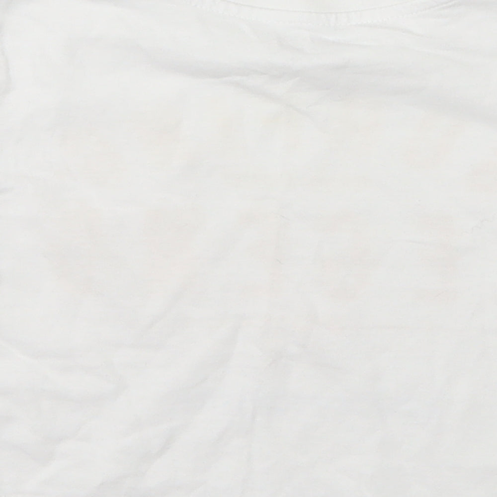 Primark Boys White Basic T-Shirt Size 18-24 Months - slogan