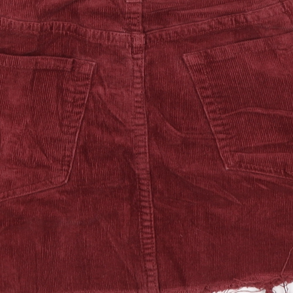 FOREVER 21 Womens Brown Corduroy Mini Skirt Size XS