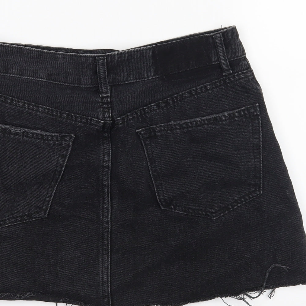 Bershka Womens Black Mini Skirt Size 8