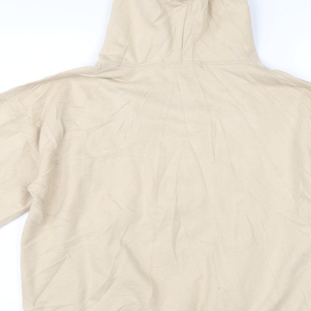 I SAW IT FIRST Womens Beige Rayon Pullover Hoodie Size S