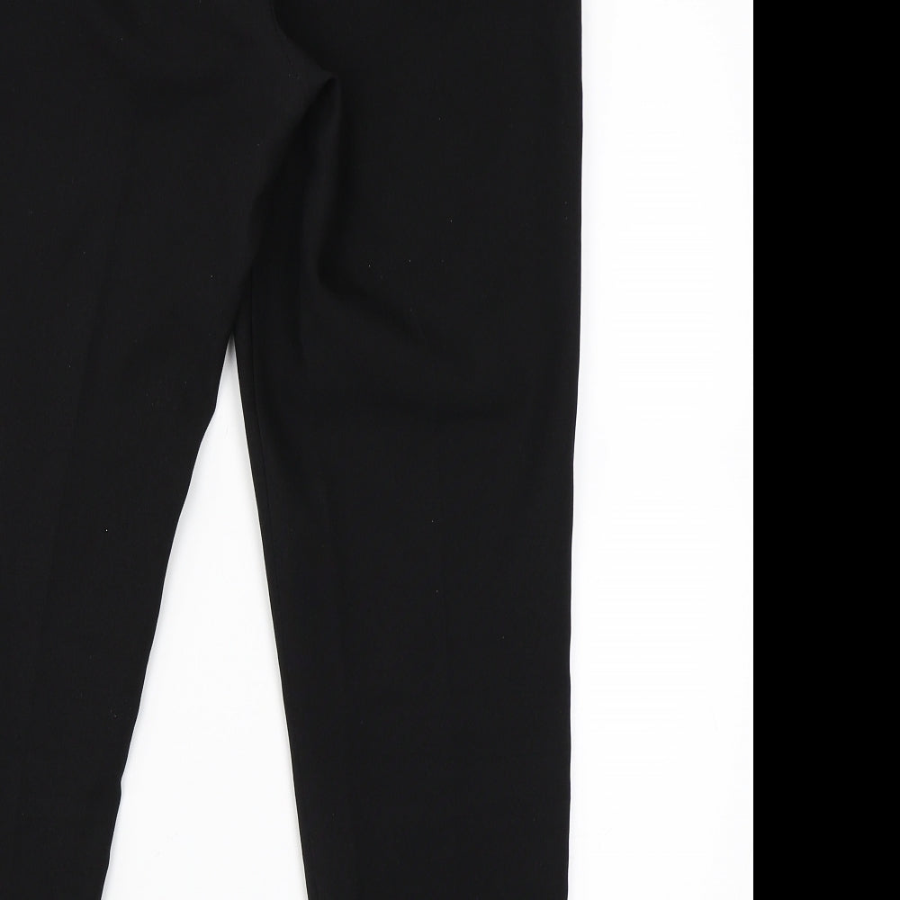Brand and care label for Primark women’s black trousers, size UK 10, 25-inch leg