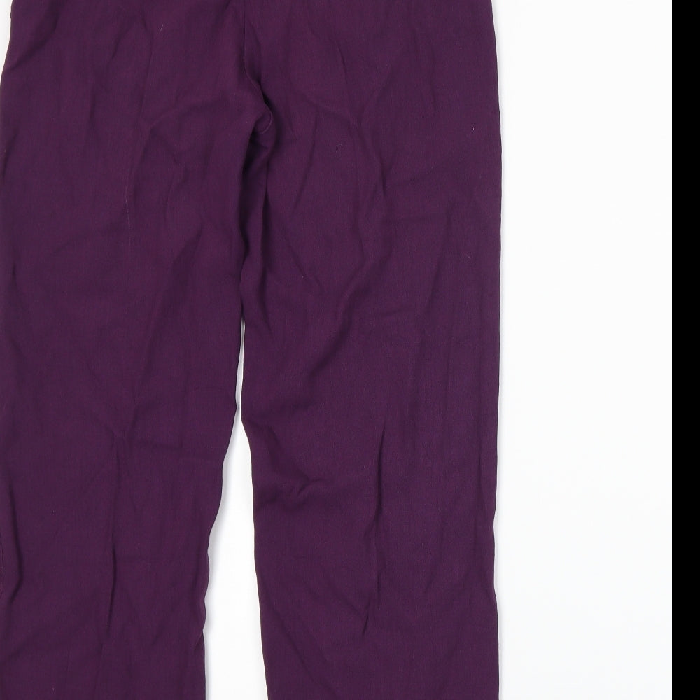 Wallis Womens Purple Trousers Size 12 L24 in