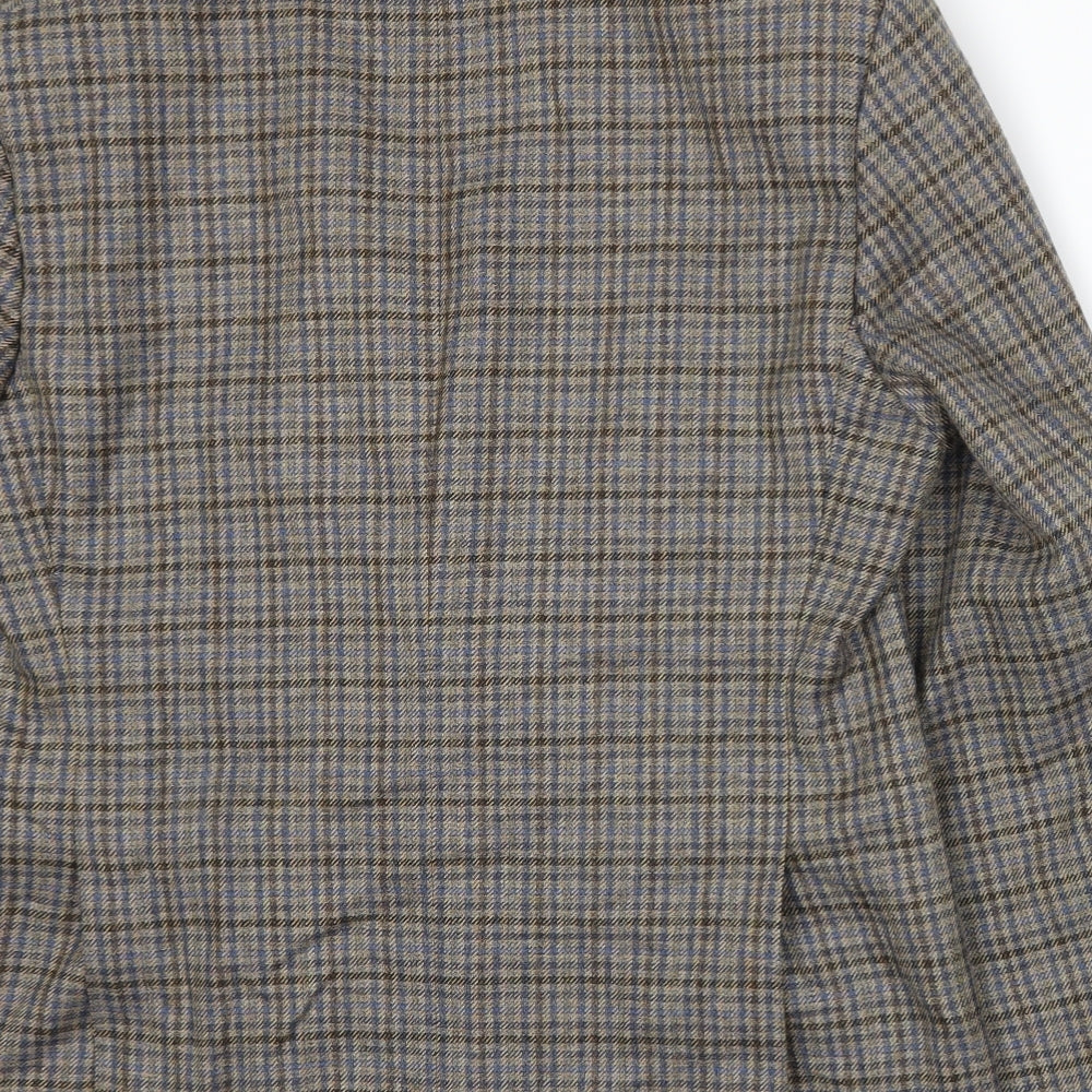 Varteks Mens Beige Plaid Jacket Suit Jacket Size L