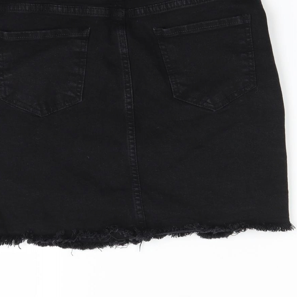 Nasty Gal Womens Black Mini Skirt Size 8
