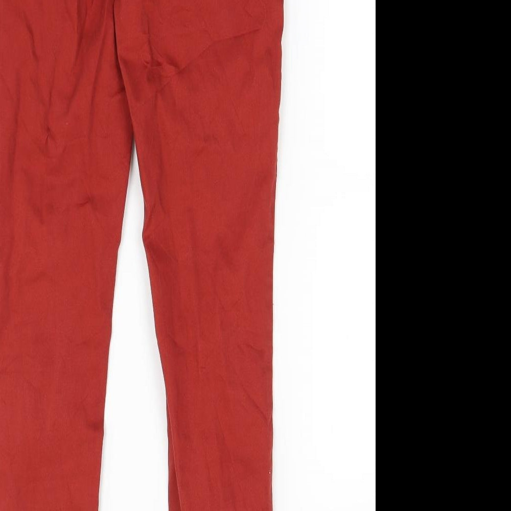 H&M Womens Red Mom Jeans Size 8 L29 in