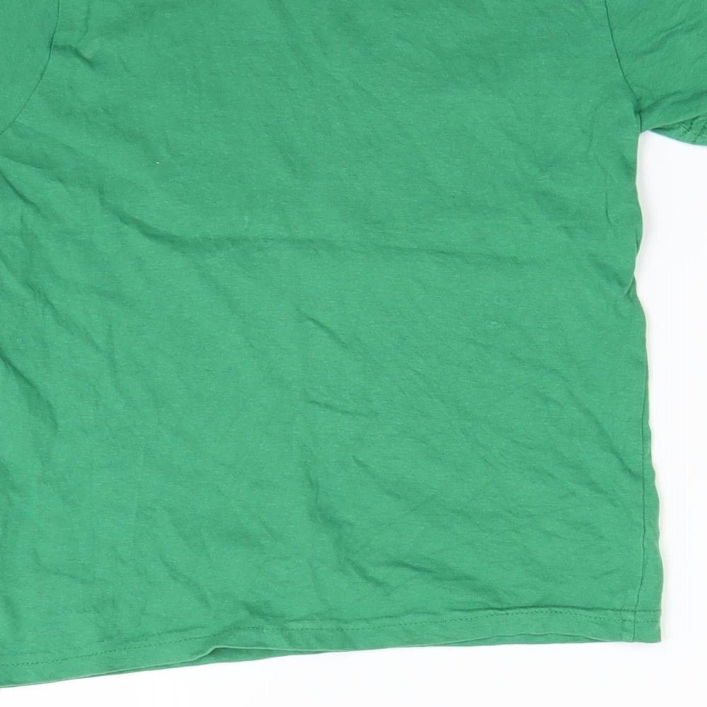 Primark Boys Green Basic T-Shirt Size 7-8 Years