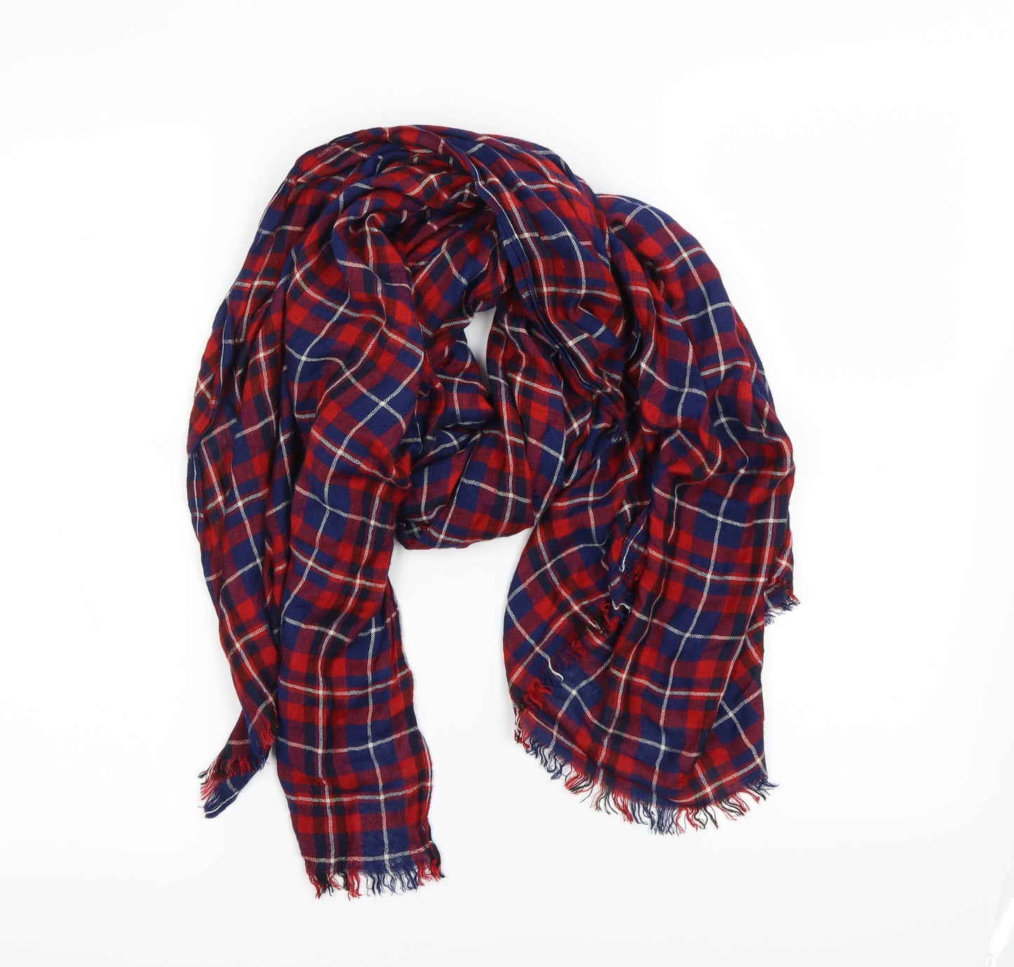 Preworn Unisex Multicoloured Check Scarf