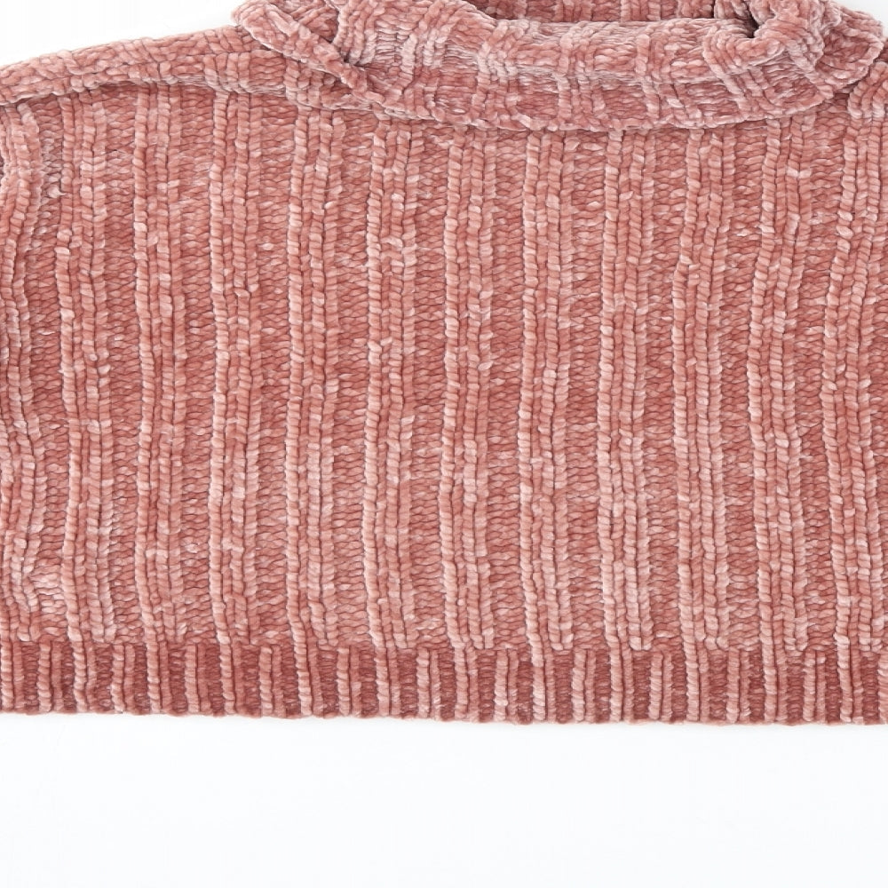 New Look Womens Pink Knit Pullover Jumper Size S