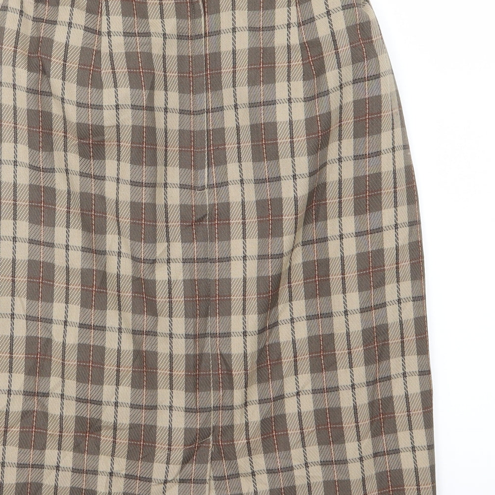 Essentials Womens Brown Striped Straight & Pencil Skirt Size 26 in