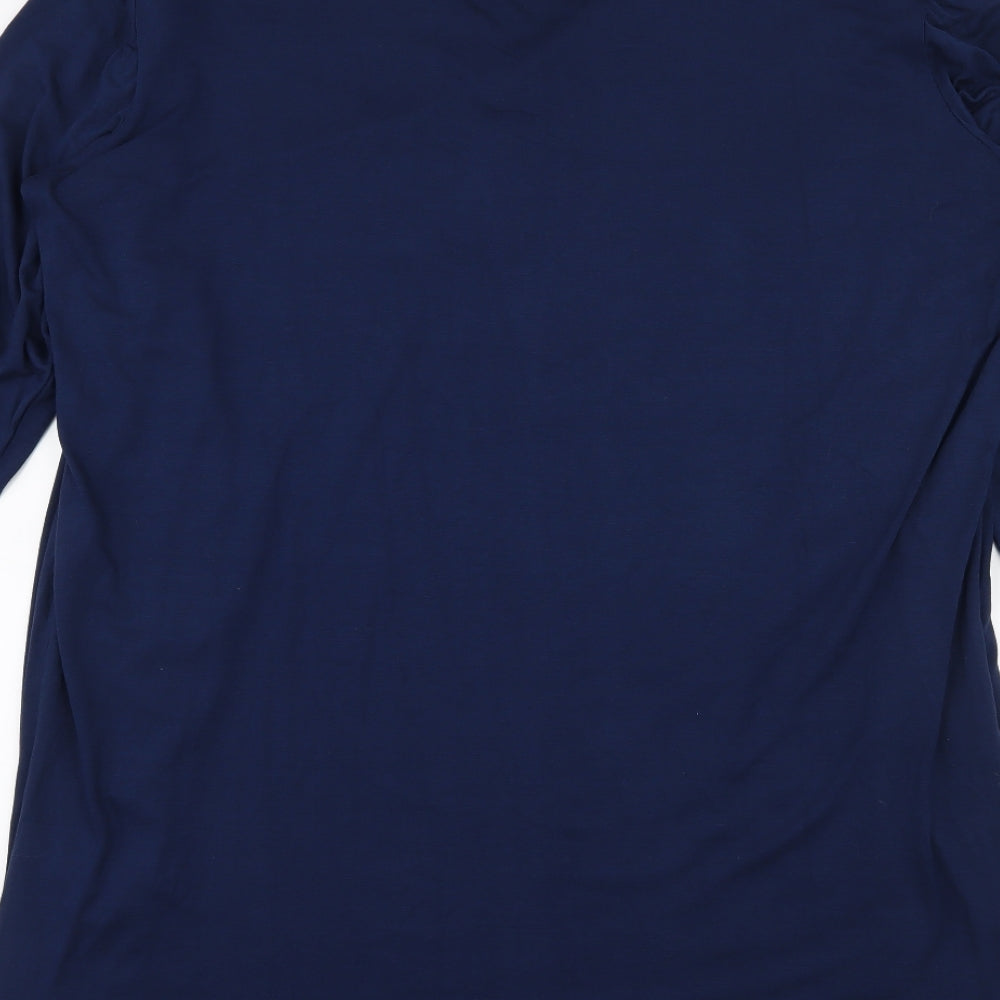 Gabrielle Vicenza Womens Blue Jersey A-Line Size 16 - Layered