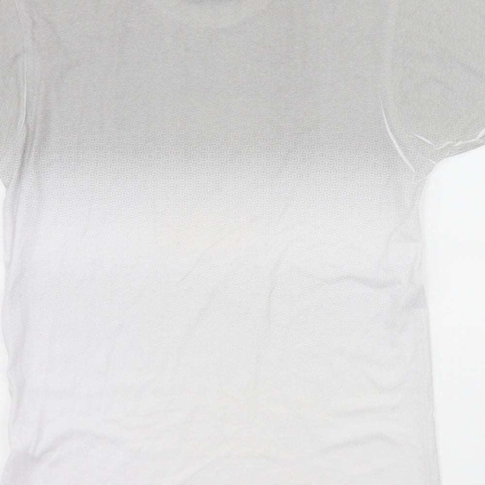 River Island Womens White Geometric Jersey Basic T-Shirt Size XS - NY