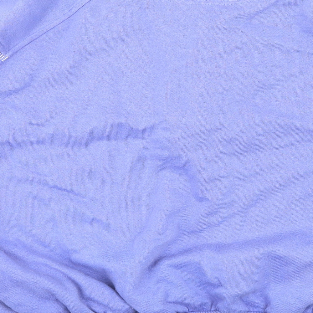 HONEY Womens Purple Jersey Pullover Sweatshirt One Size