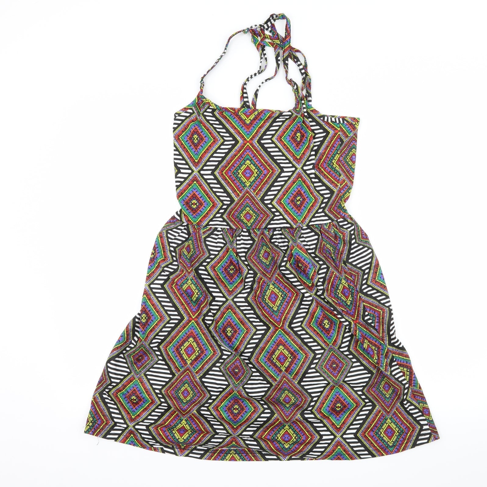 ocean club dress Ocean Club Womens Multicoloured Geometric Jersey Slip Dress Size 10 –  Prewornwholesale