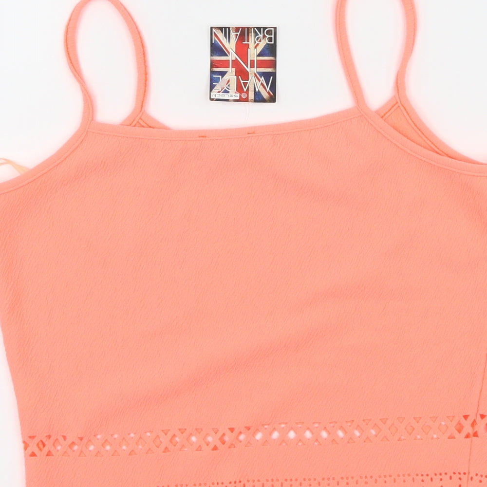 Select Womens Pink Jersey Basic Tank Size 10
