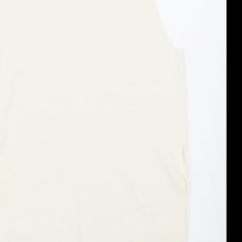 Topshop Womens Ivory Basic Tank Size 10